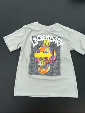 Legendary Kids' Short Sleeve Graphic Tee - Light Gray